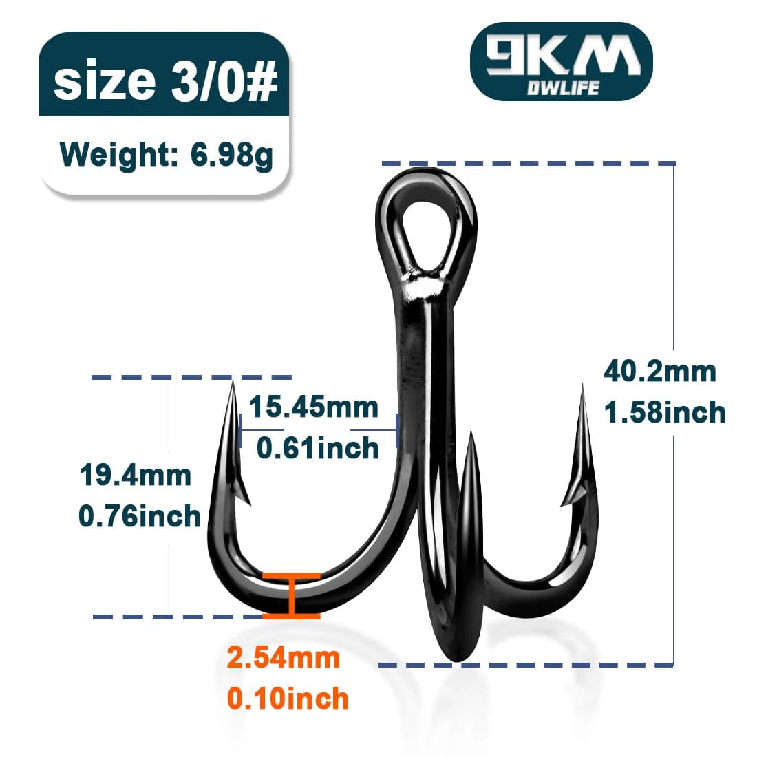Trojháčiky Extra Silné 4X, 10-30 ks
